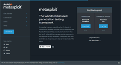 Desktop Screenshot of metasploit.com